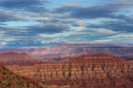 Sandstone formations in Utah, USA. Beautiful Unusual landscapes.の写真素材