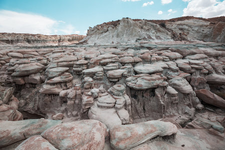 Surreal landscapes-Wahweap Hoodoos in Utah, USAの写真素材