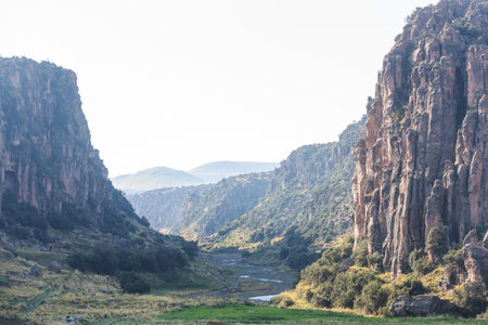 River  in canyon in the  Peru, South America