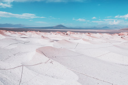 Fantastic Scenic landscapes of Northern Argentina. Beautiful inspiring natural landscapes. Campo de Piedra Pomez near Antofagasta de la Sierra, Puna.の写真素材
