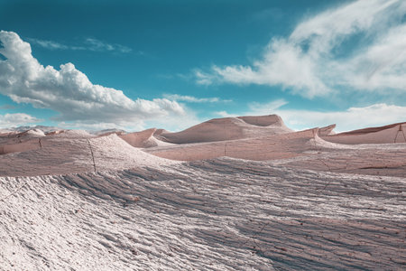 Fantastic Scenic landscapes of Northern Argentina. Beautiful inspiring natural landscapes. Campo de Piedra Pomez near Antofagasta de la Sierra, Puna.の写真素材