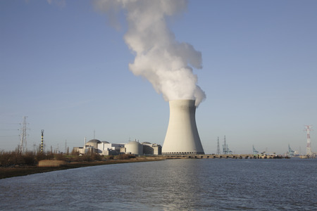 Cooling tower at a nuclear plant 