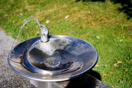 Drinking Fountain in Old port of Montrealの写真素材