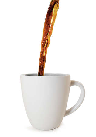 Pouring Coffee into a cup. の写真素材