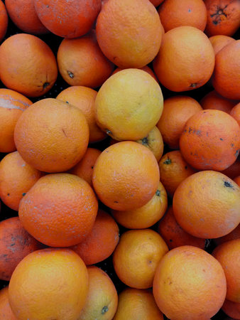 Close up Oranges. Sells in supermarket