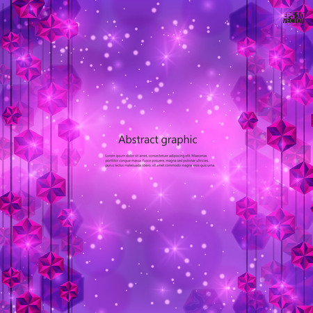 Falling Gems Abstract Background Vector illustration.のイラスト素材