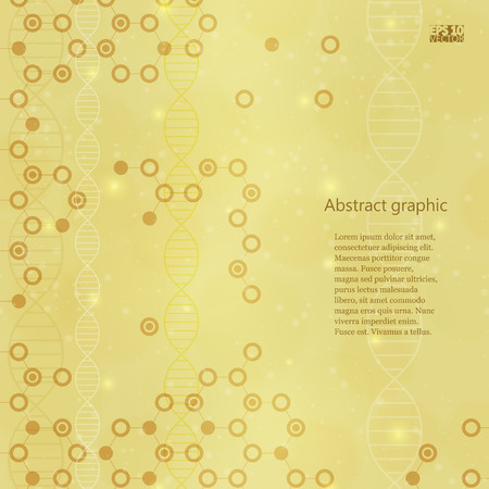 Abstract molecules medical background. Vector illustration.のイラスト素材