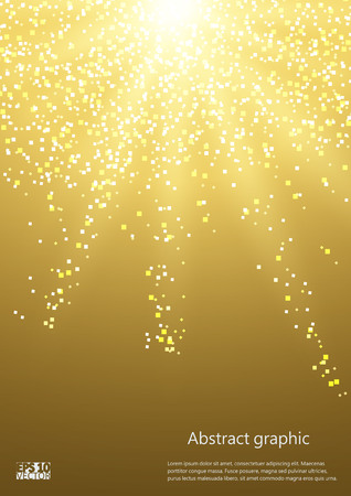 Abstract sun background with defocused lights. Eps10 Vector illustration.のイラスト素材