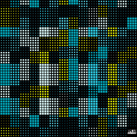 Abstract square pixel mosaic background. Eps10 Vector illustrationのイラスト素材
