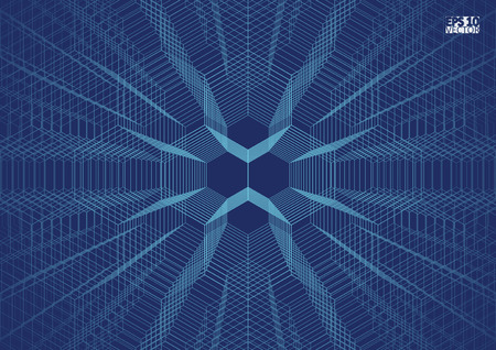 Graphic illustration with geometric pattern. Vector illustration.のイラスト素材