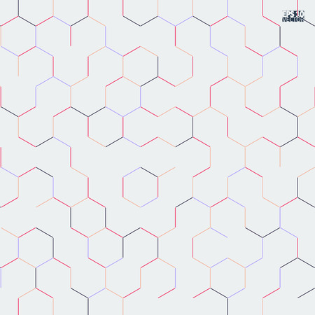 Graphic illustration with geometric pattern. Vector illustration.のイラスト素材