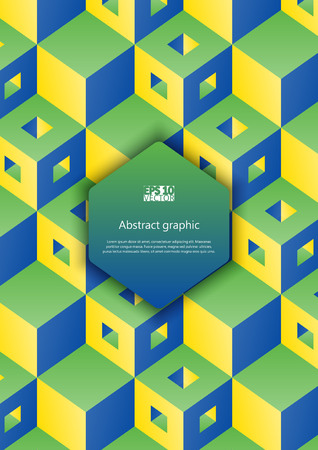 Abstract background with cubes. Eps10 vector illustration.のイラスト素材