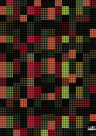 Abstract square pixel mosaic background. Eps10 Vector illustrationのイラスト素材
