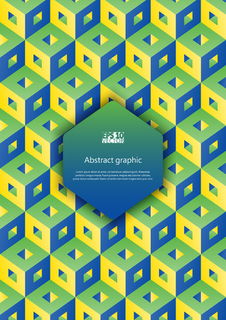 Abstract background with cubes. Eps10 vector illustration.のイラスト素材