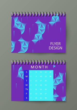 Graphic illustration with geometric pattern. Notebook template. Eps10 vector illustration.のイラスト素材