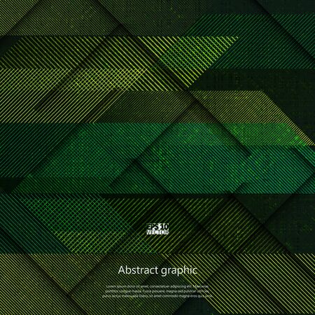 Graphic illustration with geometric pattern. Eps10 Vector illustration.のイラスト素材