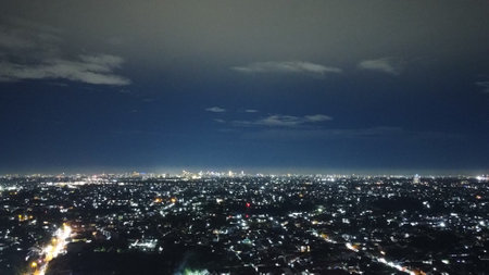 Night view of the cityの写真素材