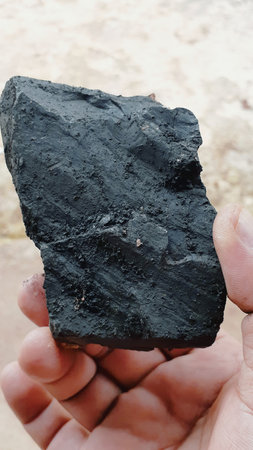 Natural crushed coal from the mineの写真素材