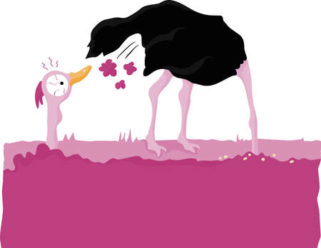 Ostrichのイラスト素材