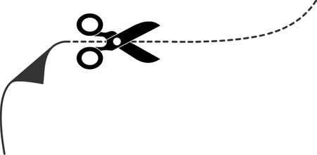 Cutting scissor in  graphicのイラスト素材