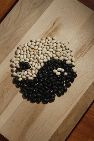 bean yin and yangの写真素材
