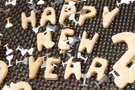 happy new year cookieの写真素材
