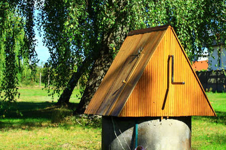 a soil well in the Polish countryside