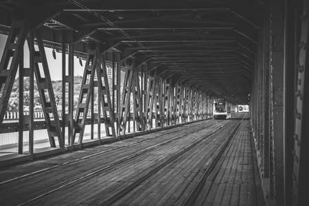 Old railway bridgeの写真素材