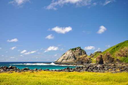Stone beach on Fernando de Noronha island, Pernambuco  Brazil の写真素材