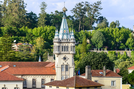 Tower of the city hall in Sintra  Portugal の写真素材
