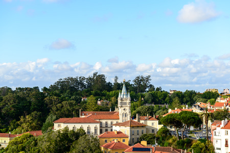 Tower of the city hall in Sintra  Portugal の写真素材