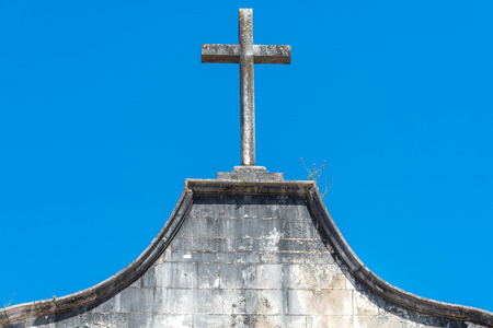 Detail of the Church of Sao Joao de Almedina, Coimbra  Portugal の写真素材