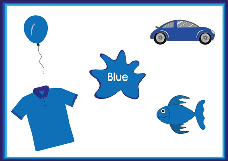 Learning the color game for kids.のイラスト素材