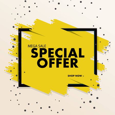 Special-offer-mega-sale-bannerのイラスト素材