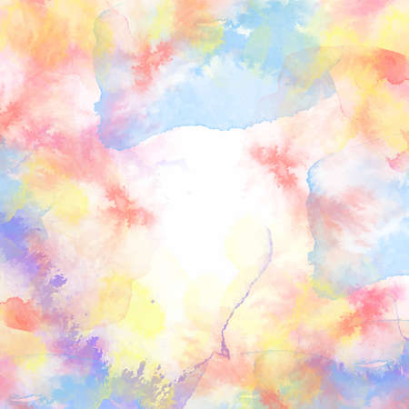 Abstract vector hand-drawn watercolor background. Colourful template. There is blank place for your text.の写真素材