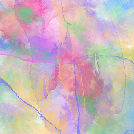 Abstract vector hand-drawn watercolor background. Colourful template. There is blank place for your text.の写真素材