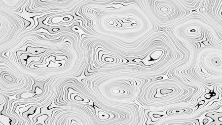 Abstract black and white geometric background with plastic curved lines.の写真素材