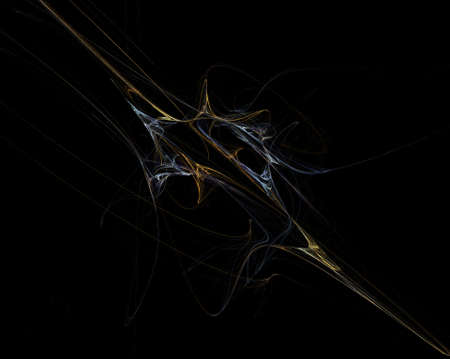 Fantastic light effect. Mystical colored light lines on a black background. Footage, screensaver.の写真素材