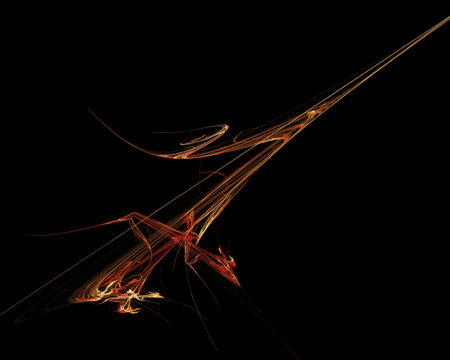Mystical colored light effects. Footage on a black background for creative artsの写真素材