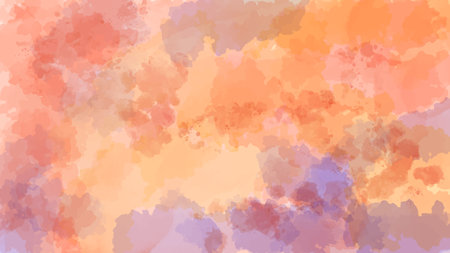 Hand drawn colorful watercolor background with paper texture. Template for creative designsのイラスト素材