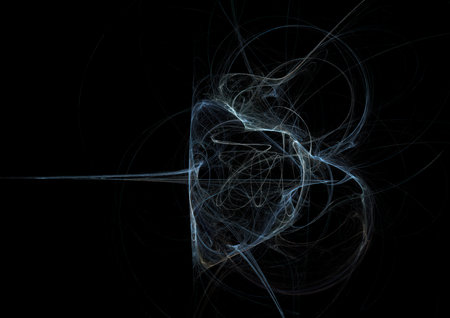 Crazy mystical coloured light effects. Incredible combinations of abstract light lines. Footage for creativityの写真素材