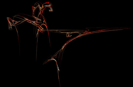 Crazy mystical coloured light effects. Incredible combinations of abstract light lines. Great unique templates for creative achievementsの写真素材
