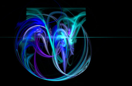 Crazy mystical coloured light effects. Incredible combinations of abstract light lines. Great unique templates for creative achievementsの写真素材