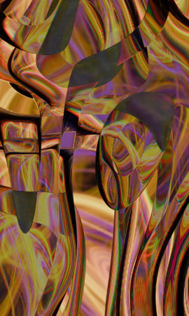 Color reflections and reflections in curved surreal surfaces