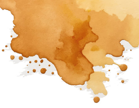 Light ochre artistic hand painting watercolour background. Creative artistic sourceのイラスト素材