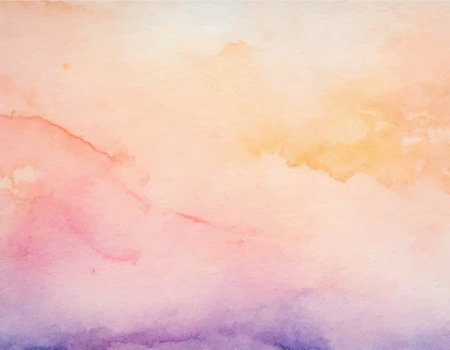 Watercolor hand painting colorful abstract background with paper textureのイラスト素材