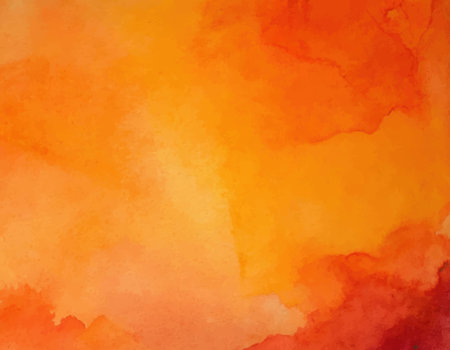 Orange and Pearl hand painting smooth watercolor backgroundのイラスト素材