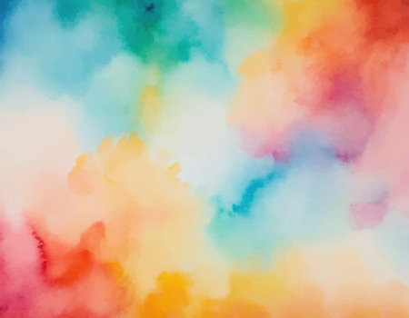 Abstract colorful watercolor hand painted spot. Artistic creative backgroundのイラスト素材