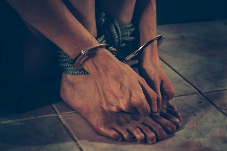 Woman victim. Domestic violence
