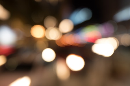 Defocused Lights of Cityscape Bokehの写真素材
